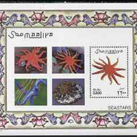 Somalia 2001 Marine Life - Starfish perf m/sheet unmounted mint, Michel BL 80