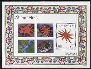 Somalia 2001 Marine Life - Starfish perf m/sheet unmounted mint, Michel BL 80