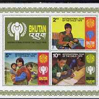 Bhutan 1979 International Year of the Child perf m/sheet unmounted mint, SG MS 414
