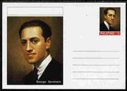 Palatine (Fantasy) Personalities - George Gershwin (Composer) postal stationery card unused and fine