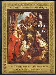 Cuba 1977 400th Birth Anniversary of Peter Paul Rubens perf m/sheet unmounted mint, SG MS 2414