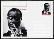 Palatine (Fantasy) Personalities - Louis Armstrong postal stationery card unused and fine