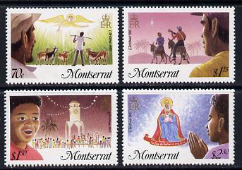 Montserrat 1985 Christmas set of 4 unmounted mint, SG 665-8