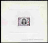 Guinea - Conakry 1964 Kennedy Memorial 100f imperf deluxe sheet in issued colours on sunken glazed card, some minor imperfections