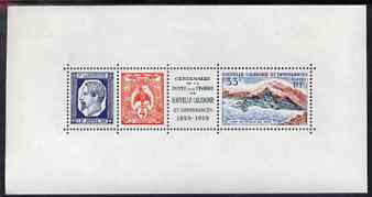 New Caledonia 1960 Postal Centenary perf m/sheet unmounted mint, SG MS364a