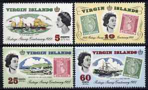 British Virgin Islands 1965 Stamp Centenary perf set of 4 unmounted mint, SG 203-06*