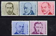 Switzerland 1971 Famous Physicians perf set of 5 unmounted mint, SG 819-23