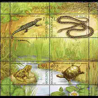Moldova 2005 Reptiles & Amphibians perf m/sheet containing 4 values unmounted mint, SG MS 523