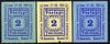 Cinderella - Hawaii 1951 Stamp Centenary Exhibition perf set of 3 labels unmounted mint