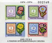 Hungary 1974 Centenary of 'Envelope Design' Stamp imperf m/sheet unmounted mint, as SG MS 2877, Mi BL105B