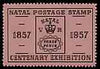 Cinderella - Natal 1957 Centenary Stamp Exhibition perf label showing 3d stamp of 1857, unmounted mint