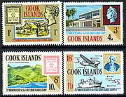 Cook Islands 1967 75th Anniversary of First Postage Stamp perf set of 4 unmounted mint