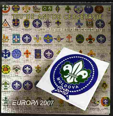 Moldova 2007 Europa - Scouting Folder with perf sheetlet containing 6 values (3 sets of 2) unmounted mint, SG 574-5
