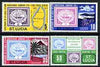 St Lucia 1972 Stamp Centenary perf set of 4 unmounted mint, SG 335-38