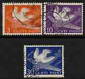 Estonia 1940 Stamp Centenary perf set of 4 fine used, SG 156-59*