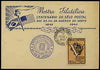 Brazil 1947 North American Postal Centenary commemorative card bearing 1946 posthorn stamp with special cancel