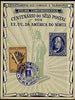 Brazil 1947 North American Postal Centenary commemorative card (Statue of Liberty) bearing 1946 posthorn stamp with special cancel