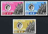 Hong Kong 1962 Stamp Centenary perf set of 3 unmounted mint, SG 193-95