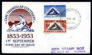South Africa 1953 Stamp Centenary set of 2 on illustrated cover with frirst day cancel