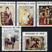 Niger Republic 1981 Birth Centenary of Picasso set of 5 cto used, SG 854-58*