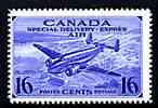 Canada 1942-43 Special Delivery 16c blue (Lockheed) unmounted mint, SG S13*