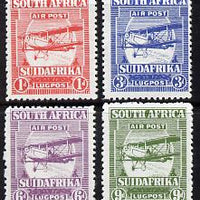 South Africa 1925 Bi-plane set of 4 forgeries as SG 26-29 unmounted mint and very fresh