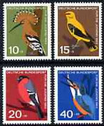 Germany - West 1963 Child Welfare (Birds) perf set of 4 unmounted mint, SG 1315-18*