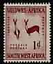 South West Africa 1960 Two Bucks Rock Painting 1d from def set unmounted mint, SG 166