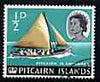 Pitcairn Islands 1964-65 Longboat 1/2d from def set fine used, SG 36