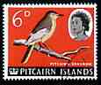 Pitcairn Islands 1964-65 Pitcairn Warbler 6d from def set fine used, SG 41