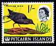 Pitcairn Islands 1964-65 Crake 1s from def set fine used, SG 44