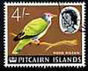 Pitcairn Islands 1964-65 Fruit Dove 4s from def set fine used, SG 47