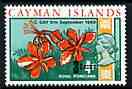 Cayman Islands 1969 Royal Poinciana 3c on 4d from decimal opt def set unmounted mint, SG 241*
