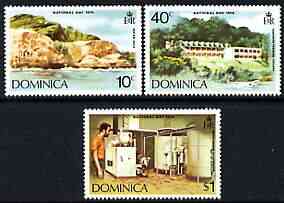 Dominica 1974 National Day perf set of 3 unmounted mint, SG 430-32