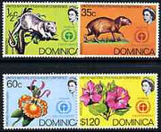 Dominica 1972 UN Conference on the Human Environment perf set of 4 unmounted mint, SG 352-55