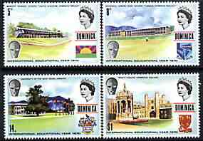 Dominica 1971 International Education Year perf set of 4 unmounted mint, SG 322-25
