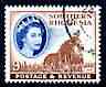 Southern Rhodesia 1953 Lion 9d from def set fine used, SG 85