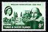 Turks & Caicos Islands 1964 400th Birth Anniversary of Shakespeare 8d unmounted mint, SG 257*