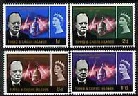 Turks & Caicos Islands 1966 Churchill Commemoration perf set of 4 unmounted mint, SG 262-65