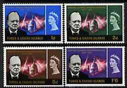 Turks & Caicos Islands 1966 Churchill Commemoration perf set of 4 unmounted mint, SG 262-65