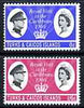 Turks & Caicos Islands 1966 Royal Visit perf set of 2 unmounted mint, SG 266-67