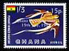 Ghana 1965 New Currency 15p on 1s3d Nightjar unmounted mint, SG 392