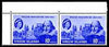 British Virgin Islands 1964 400th Birth Anniversary of Shakespeare 10c horiz pair, one stamp with 'white spot on building' (R1/1) unmounted mint, SG 177var