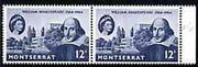 Montserrat 1964 400th Birth Anniversary of Shakespeare 12c unmounted mint SG 156*