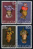 St Lucia 1972 Local Headdresses perf set of 4 cto used, SG 345-48