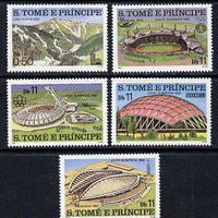 St Thomas & Prince Islands 1980 Olympic Games set of 5 (Stadia) unmounted mint