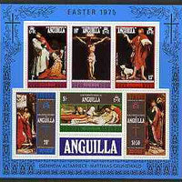 Anguilla 1975 Easter perf m/sheet containing set of 6 unmounted mint, SG MS208
