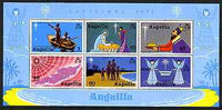 Anguilla 1974 Christmas perf m/sheet containing set of 6 unmounted mint, SG MS201