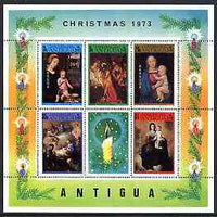 Barbuda 1973 Christmas perf m/sheet containing set of 6 unmounted mint, SG MS135