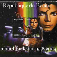 Benin 2009 Michael Jackson perf m/sheet unmounted mint. Note this item is privately produced and is offered purely on its thematic appeal